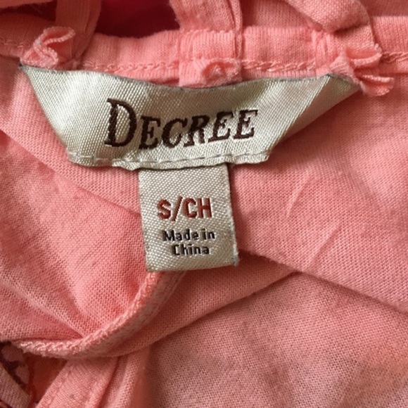 Decree Small Peach Pink Floral Knot Racer Back Halter - Picture 4 of 5